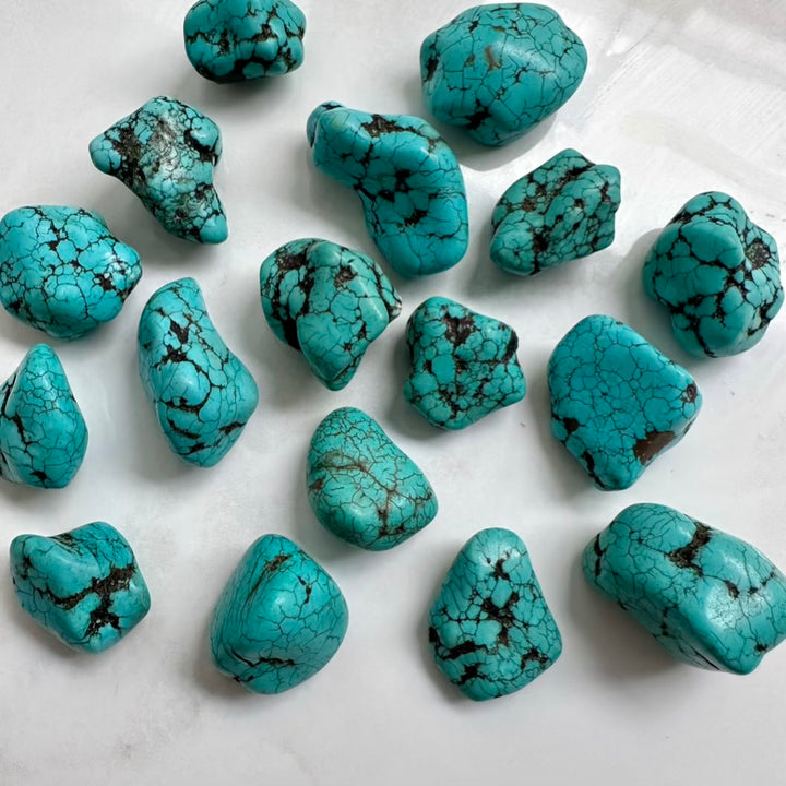 Turquoise Nugget, Natural Turquoise Stone FairyGardenGlow