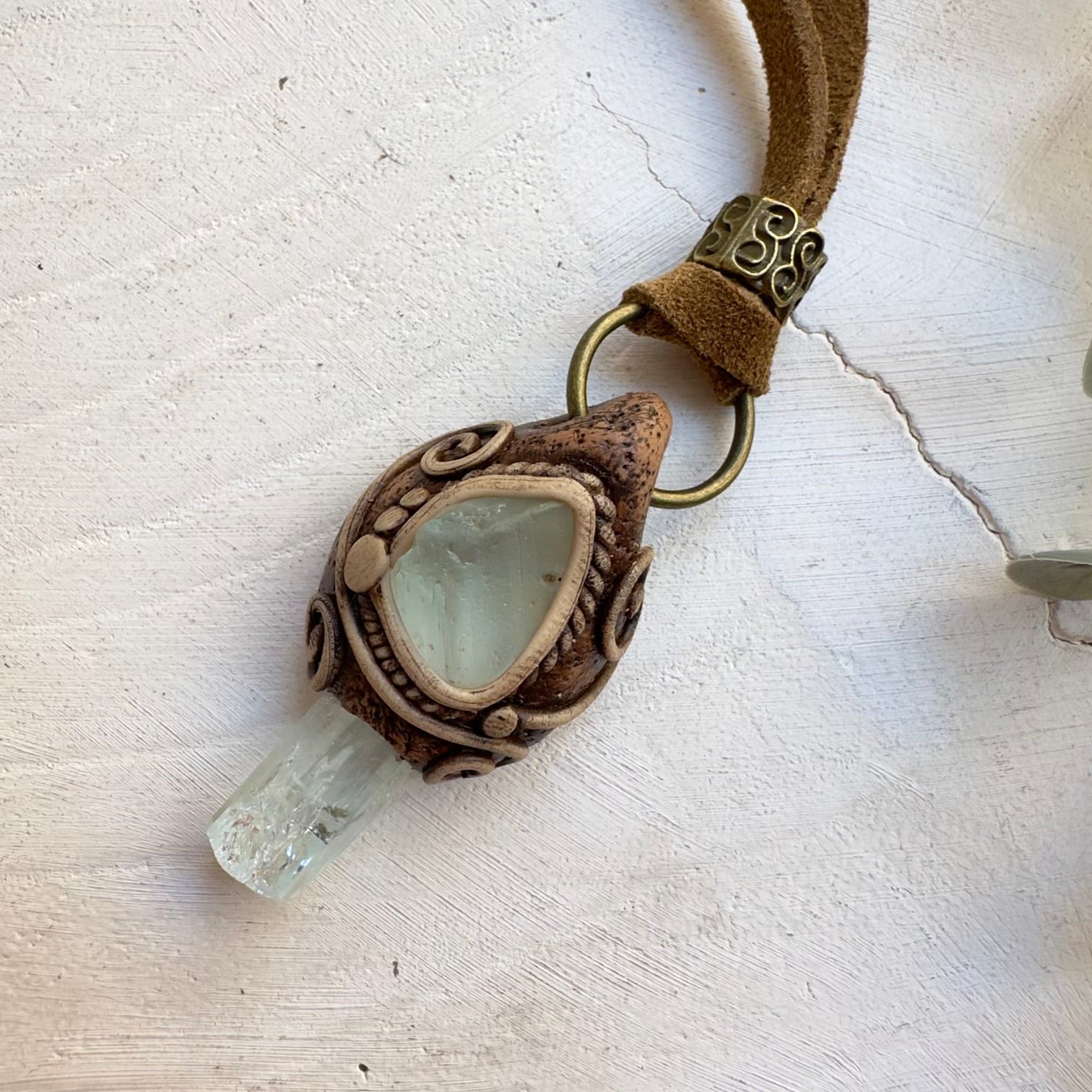 Unisex crystal jewelry featuring Aquamarine and Blue Topaz