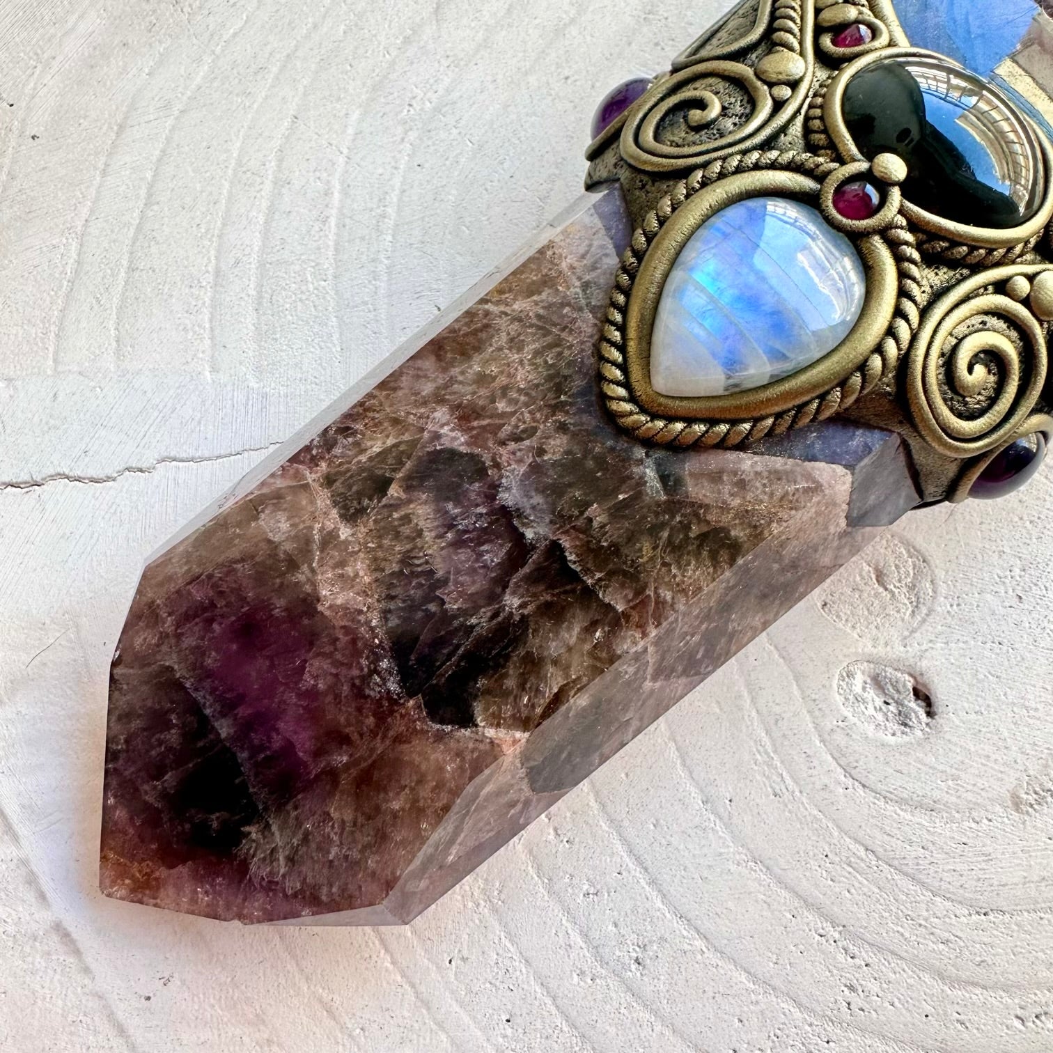Spiritual energy tool crafted with genuine Super Seven Quartz and carefully selected healing crystals.