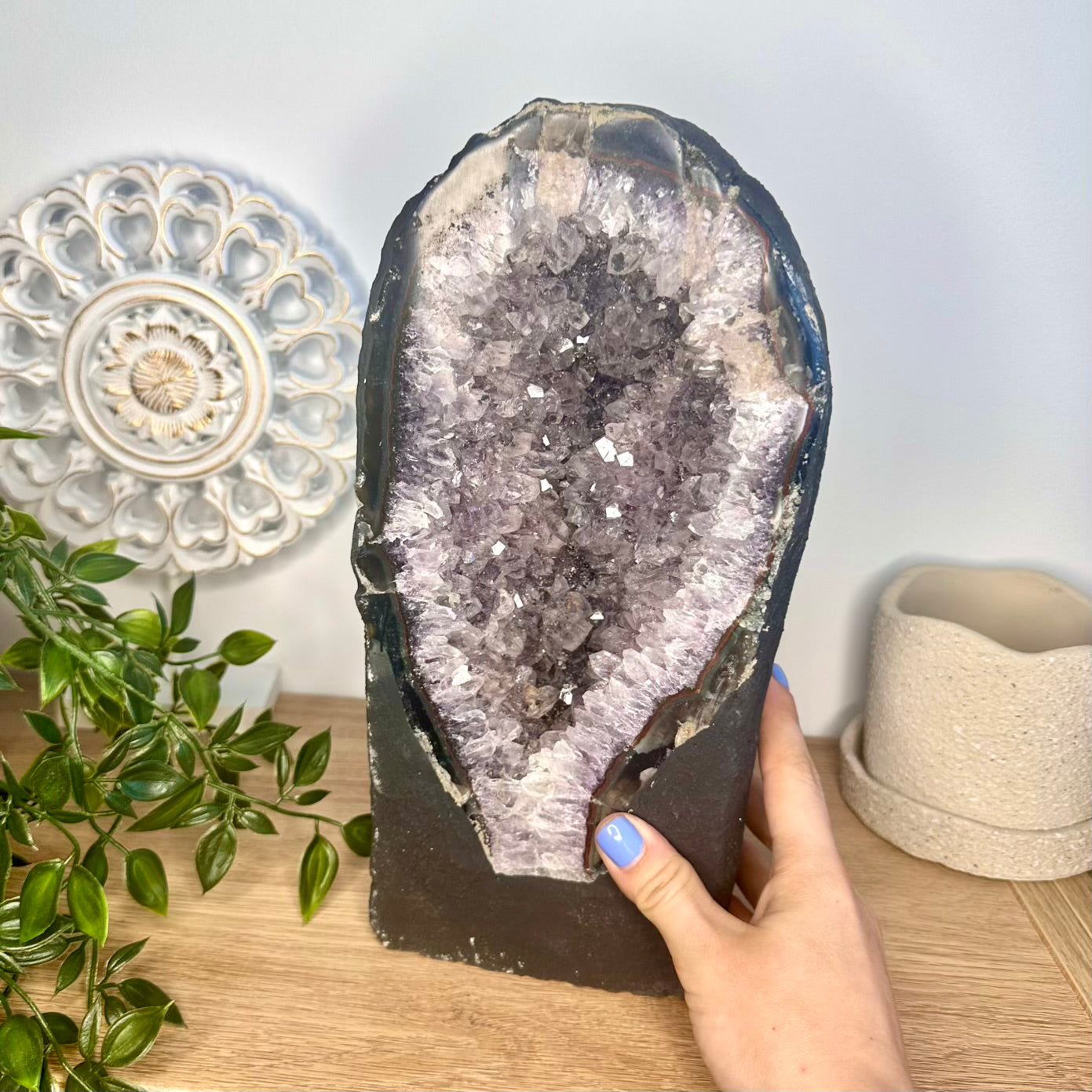 7.40 kg natural amethyst cathedral geode crystal for home decor