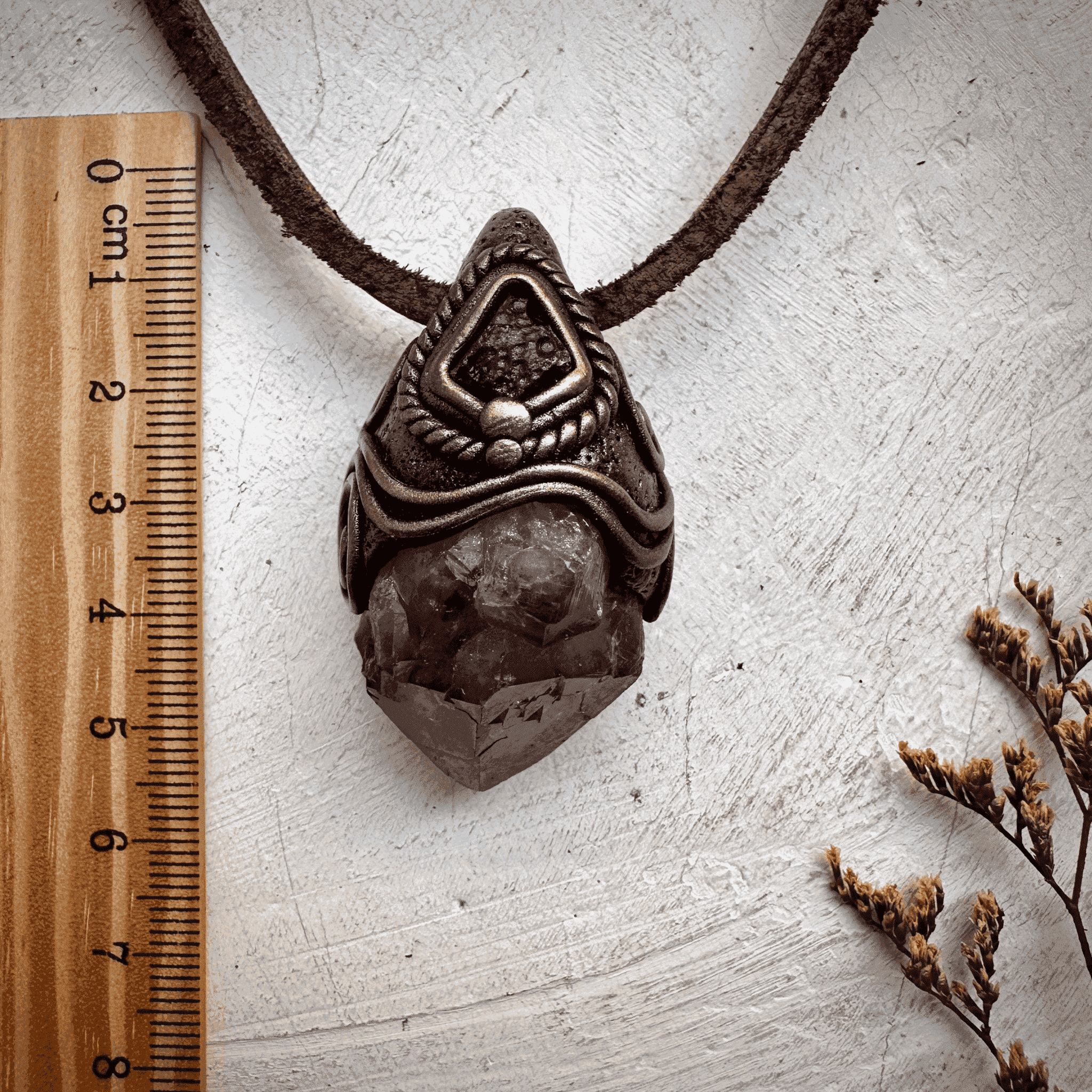 Amethyst and Moldavite Necklace - FairyGardenGlow