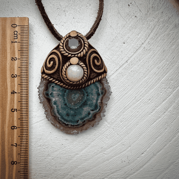 Amethyst Stalactite Morganite and Mystic Topaz Necklace - FairyGardenGlow