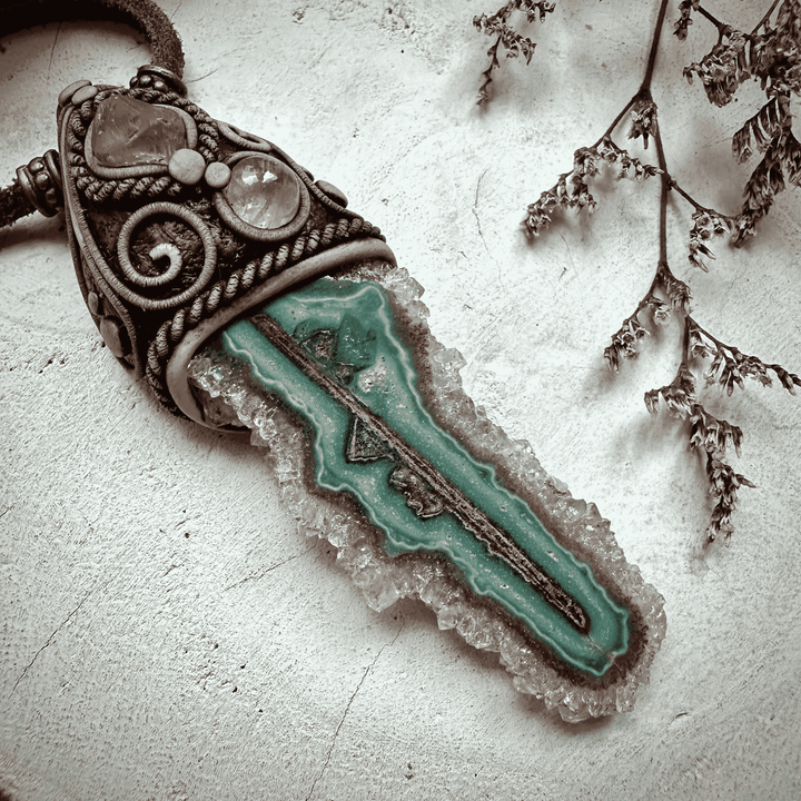 Amethyst Stalactite Spinel and Moonstone Necklace - FairyGardenGlow