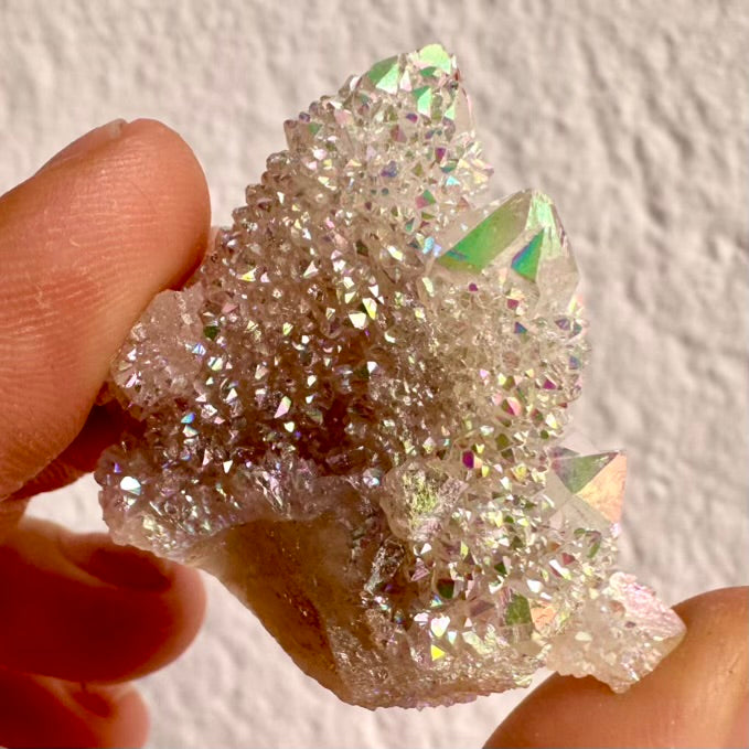 Natural Angel Aura Spirit Quartz mineral specimen