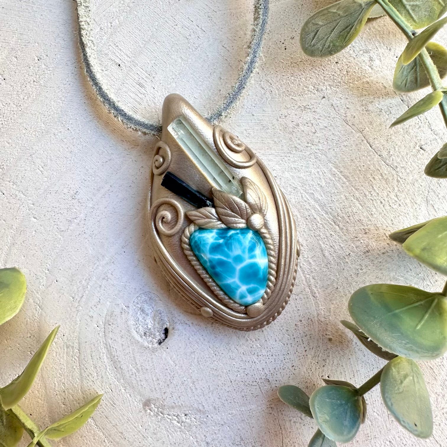 Metaphysical jewelry for calm communication and emotional flow
