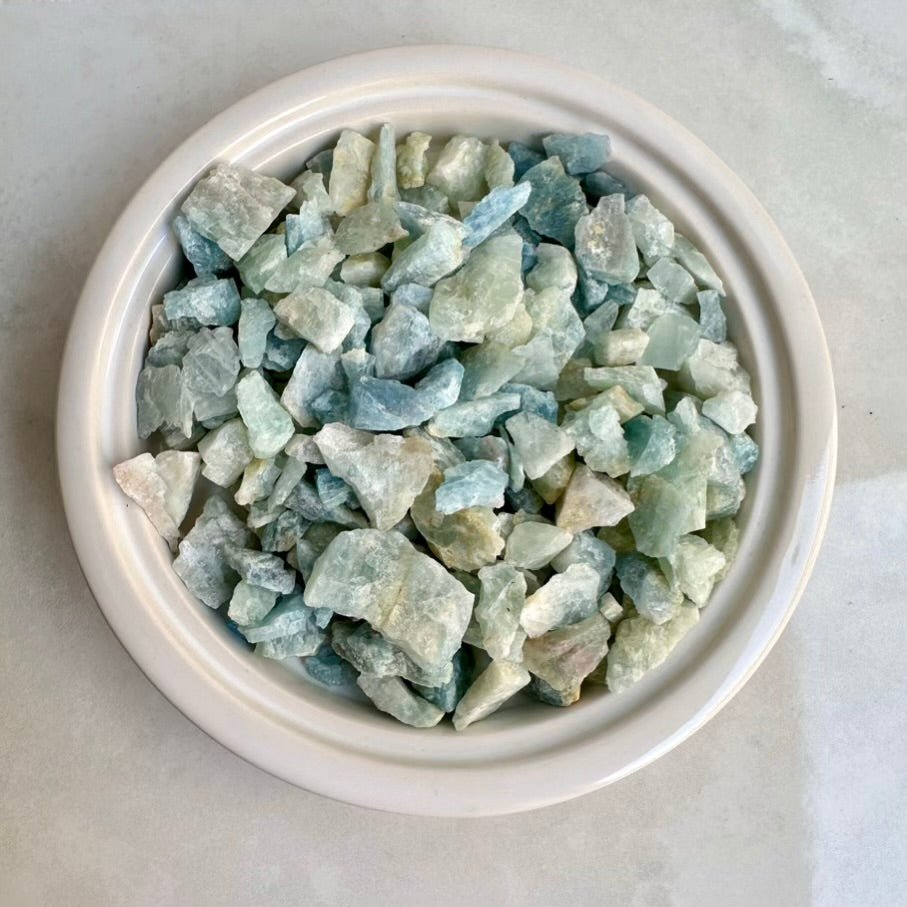 Raw Aquamarine Lot – Natural Aquamarine Stones, Calming Healing Crystals for Peace & Clarity - FairyGardenGlow