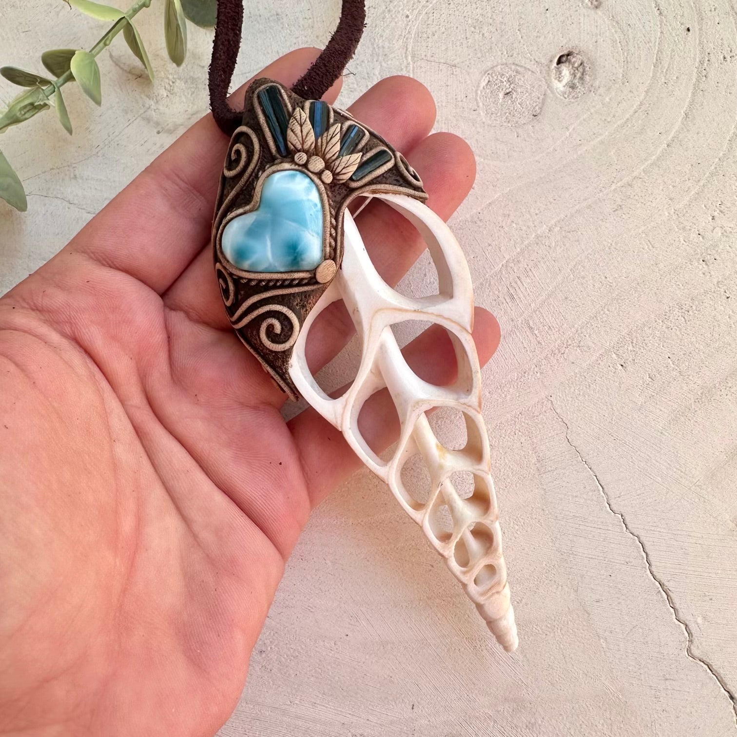 Spiritual jewelry inspired by ocean energy and natural seashells
