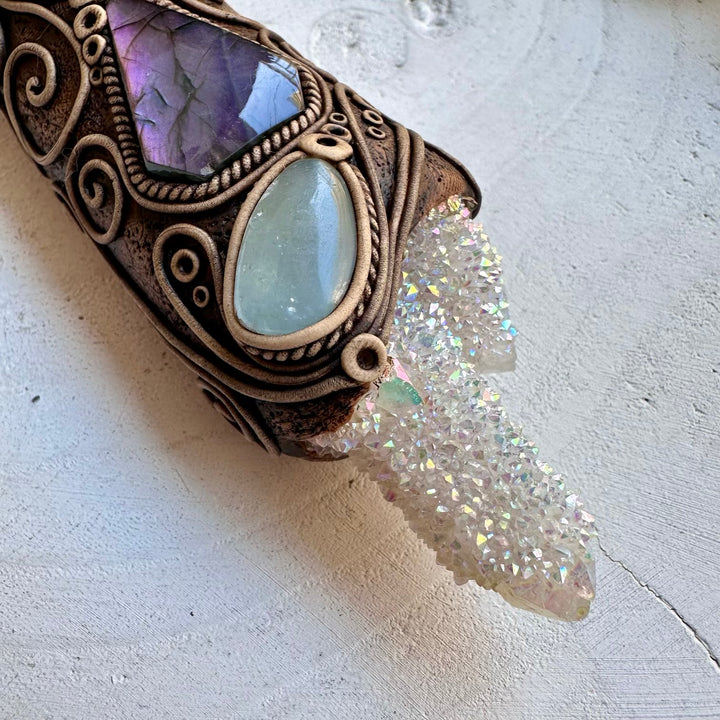 Crystal wand designed for love intuition and angelic connection
