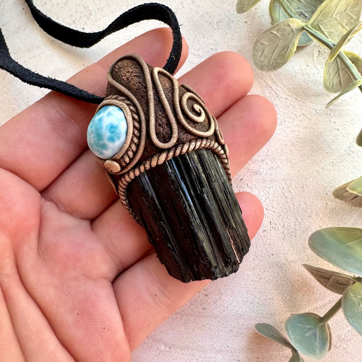 Spiritual protection necklace for emotional balance and stability