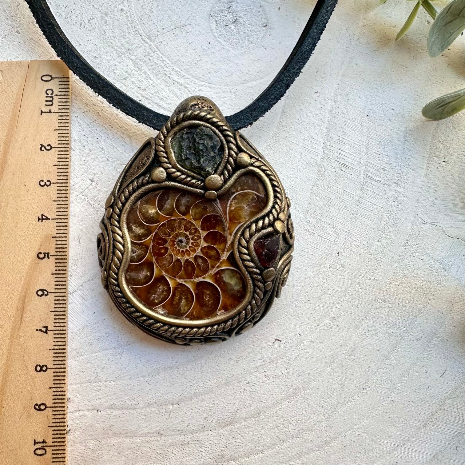 Crystal necklace designed for grounding transformation and vitality