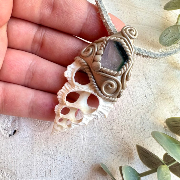 Natural gemstone boho necklace for renewal and inner harmony