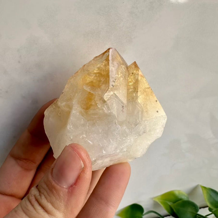 Citrine Crystal Tower – Polished Heat - Treated Amethyst Stone for Abundance, Joy & Manifestation - FairyGardenGlow