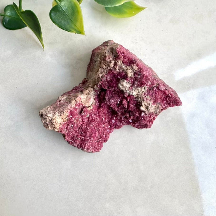 Cobalto Calcite Specimen – Natural Pink Calcite Crystal Cluster (Both Sides) for Love & Healing - FairyGardenGlow