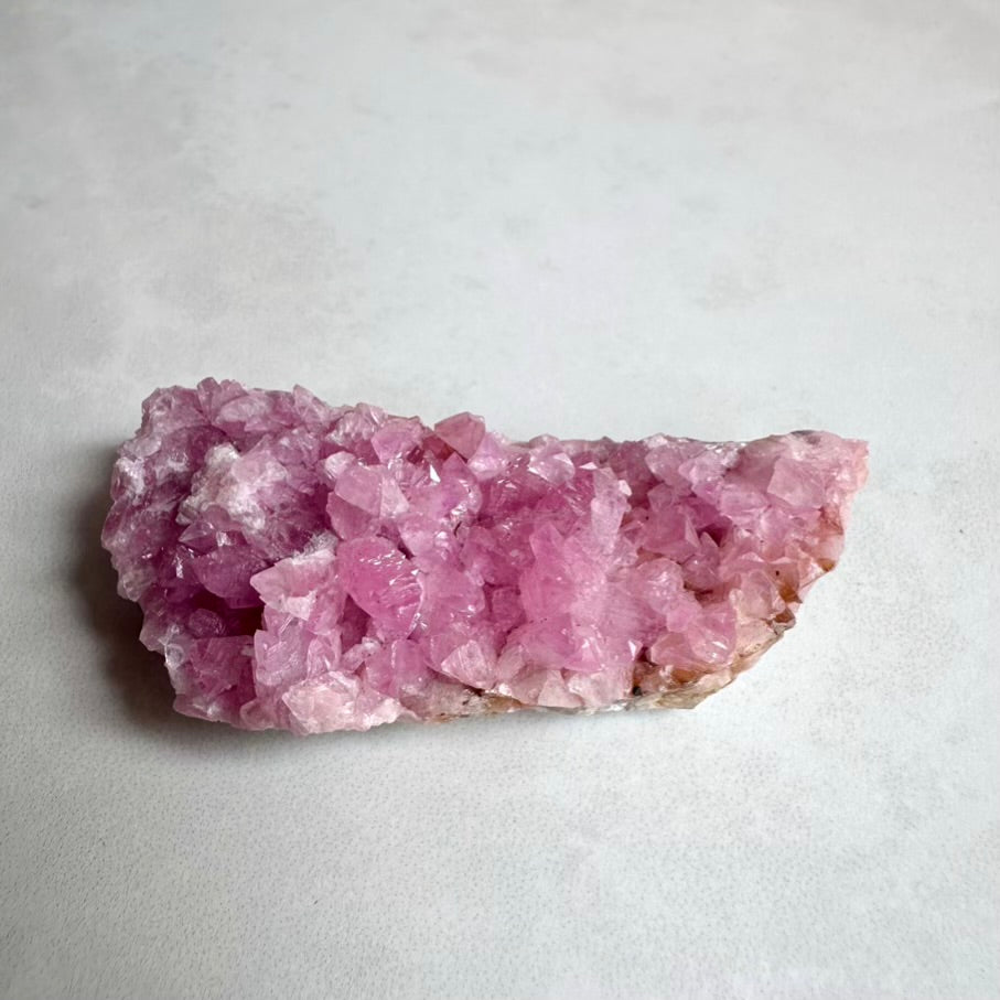 Cobalto Calcite crystal cluster – natural pink mineral specimen