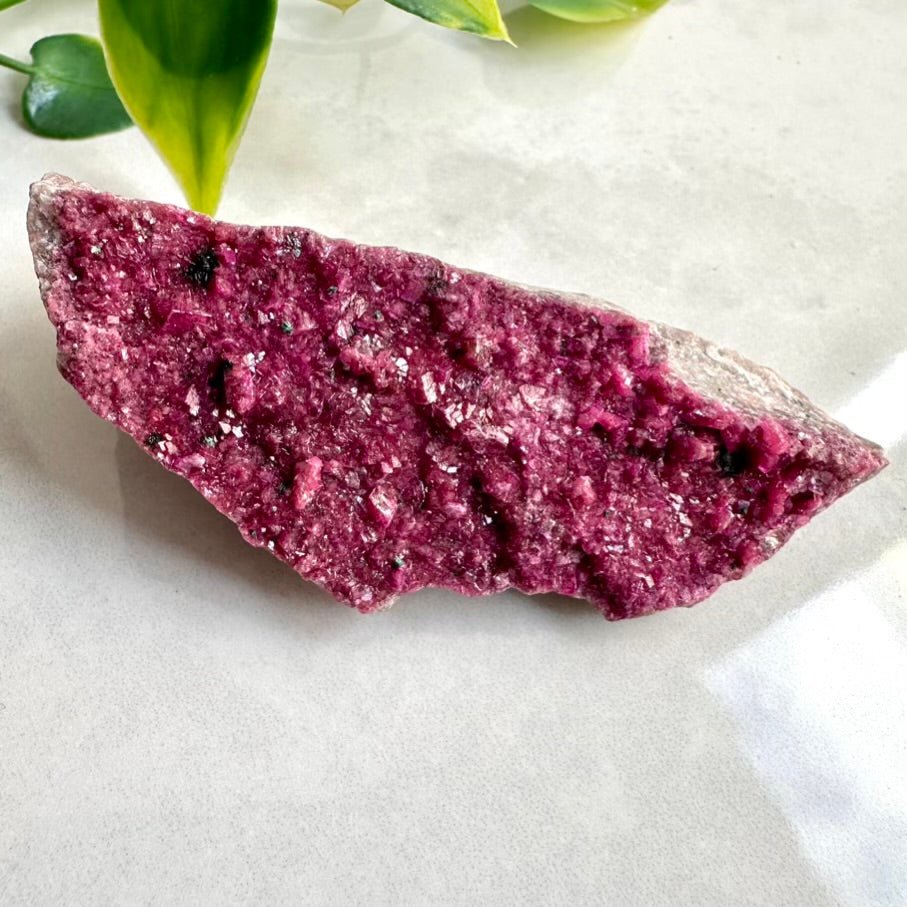 Cobalto Calcite Mineral Specimen – Natural Pink Calcite Rough Crystal Cluster for Love & Emotional Healing - FairyGardenGlow