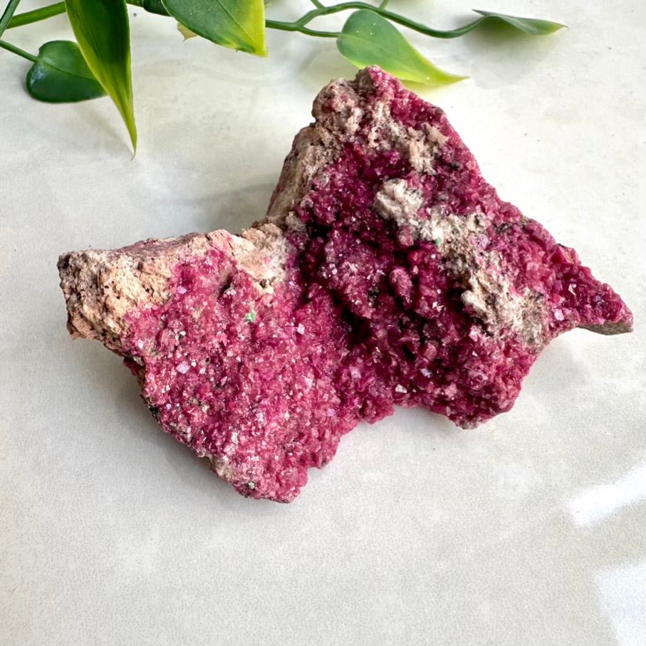 Cobalto Calcite Specimen – Natural Pink Calcite Crystal Cluster (Both Sides) for Love & Healing - FairyGardenGlow