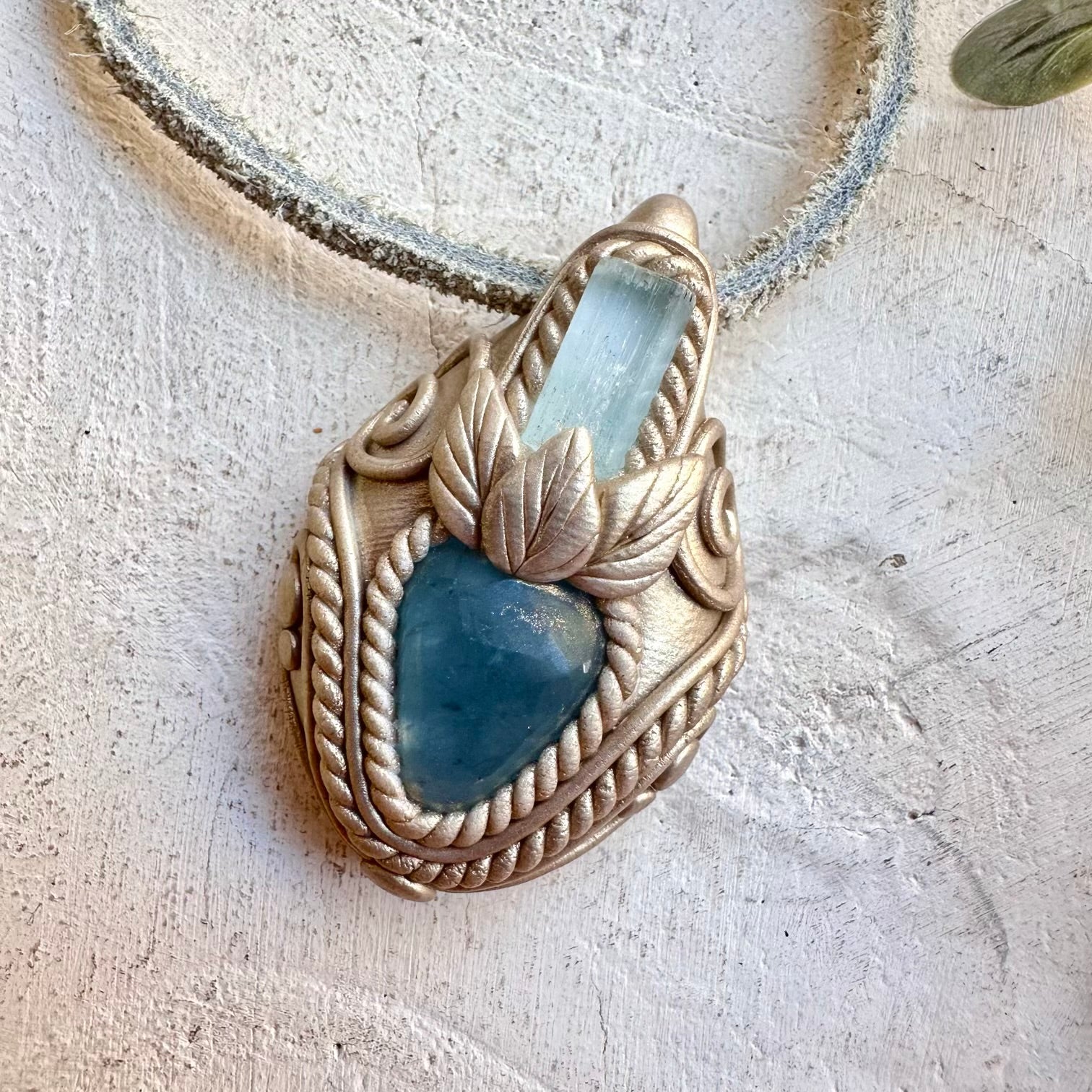 Spiritual crystal necklace boho talisman for peace, clarity, and emotional healing