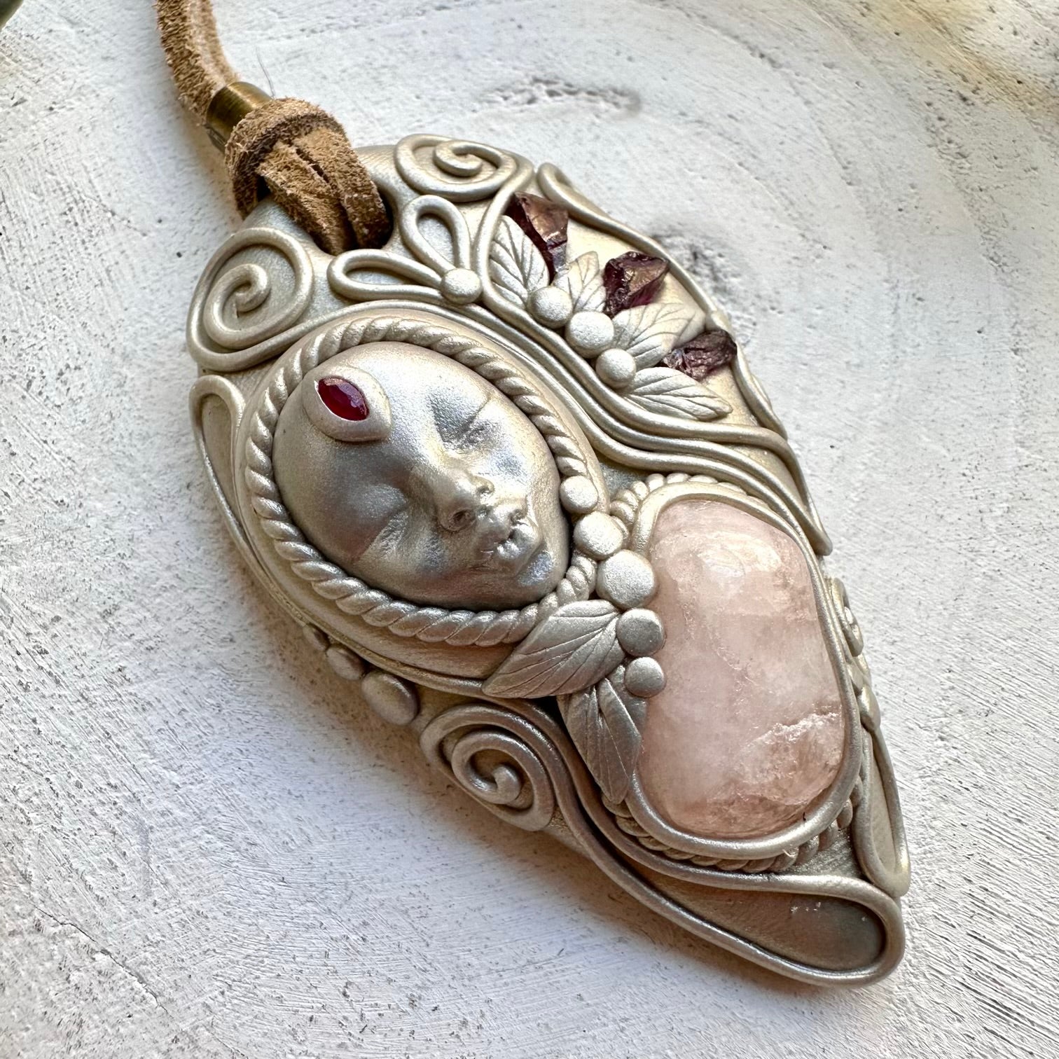 Handmade talisman goddess necklace for love and passion