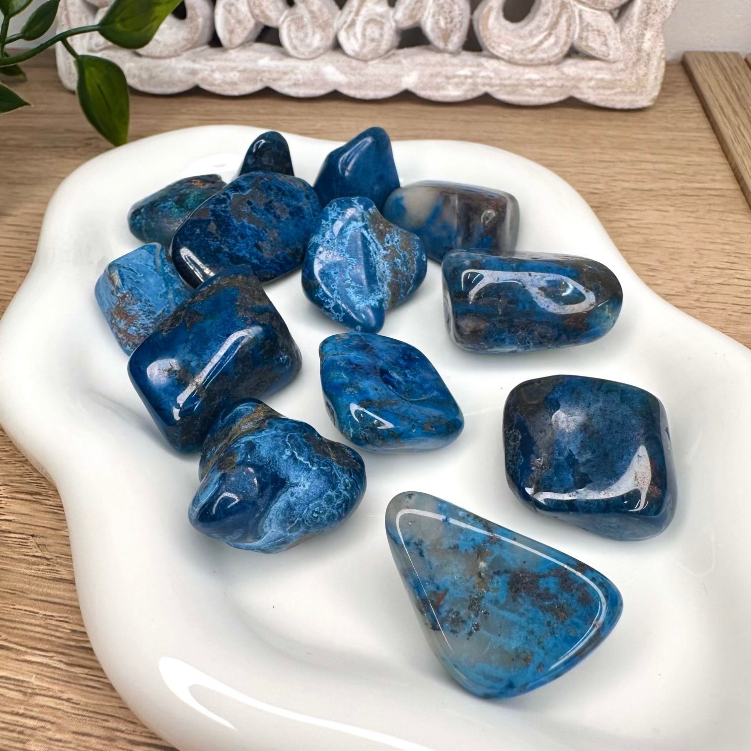 Spiritual shattuckite crystal for speaking truth and intuition support