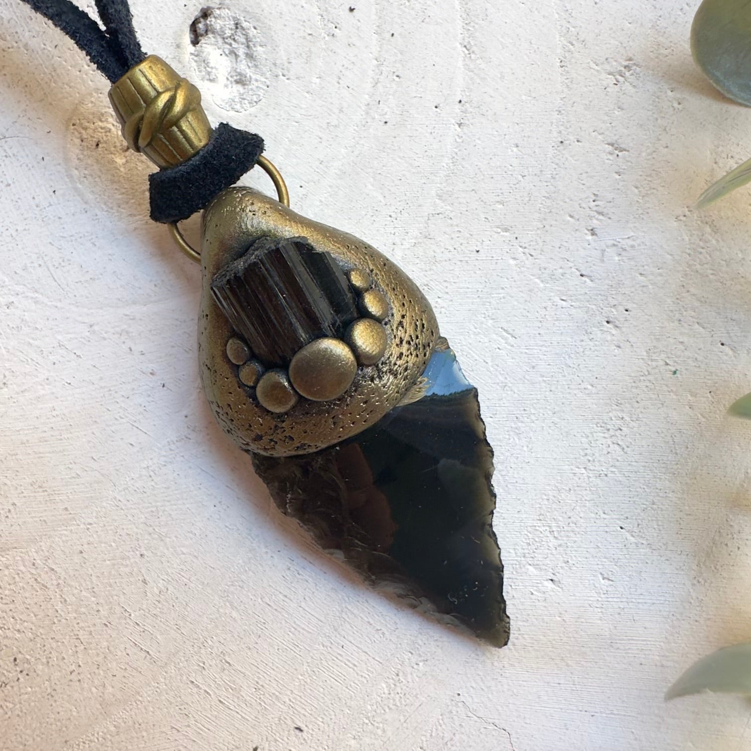 Metaphysical jewelry featuring powerful protective black crystals
