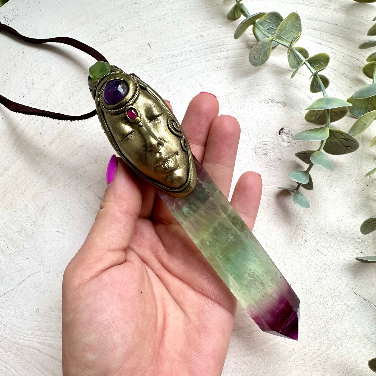 Spiritual necklace for clarity, intuition and emotional balance