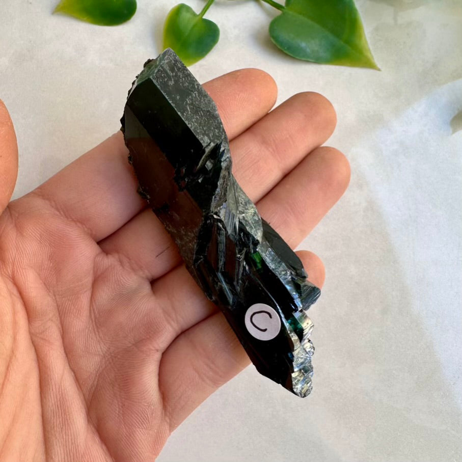 Natural Vivianite stone – raw mineral specimen with crystal structure