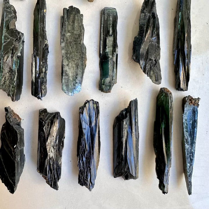 Raw Vivianite stone – natural green crystal specimen for collection