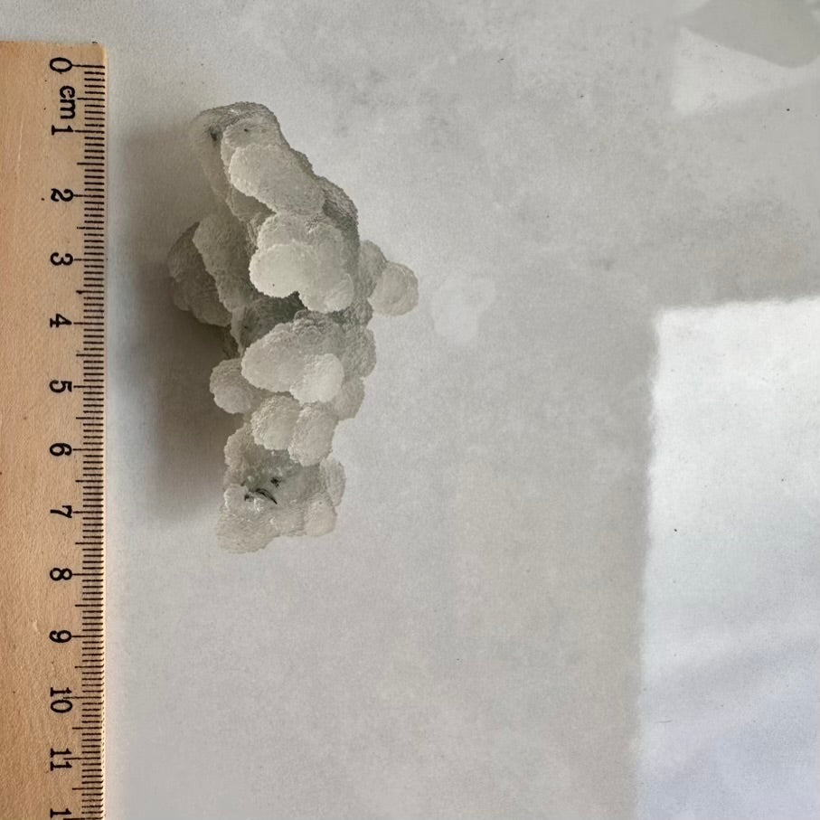 Grey Chalcedony Specimen – Unique Natural Chalcedony Cluster for Calm, Balance & Harmonizing Energy - FairyGardenGlow