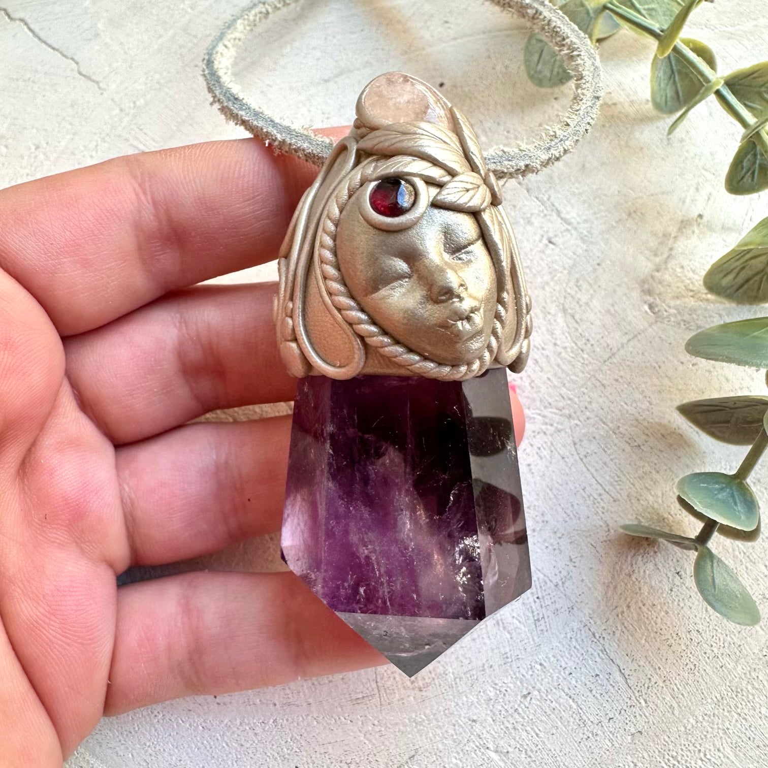 Metaphysical Crystal Goddess jewelry for heart healing and spiritual balance