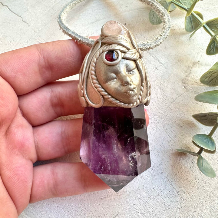 Metaphysical Crystal Goddess jewelry for heart healing and spiritual balance