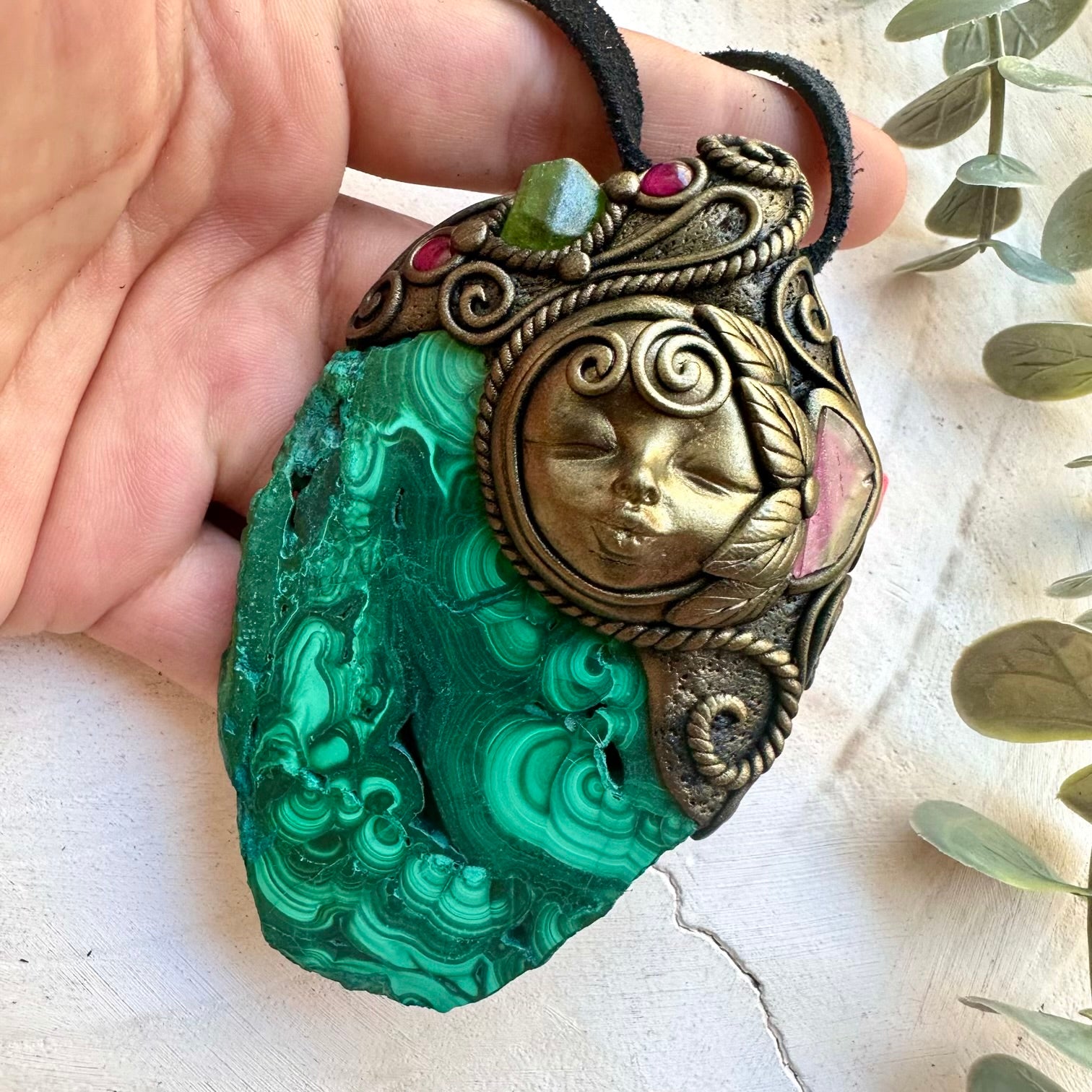 Crystal healing jewelry Goddess for focus and emotional balance