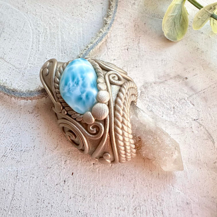 Spiritual crystal necklace boho talisman for peace, intuition, and emotional healing
