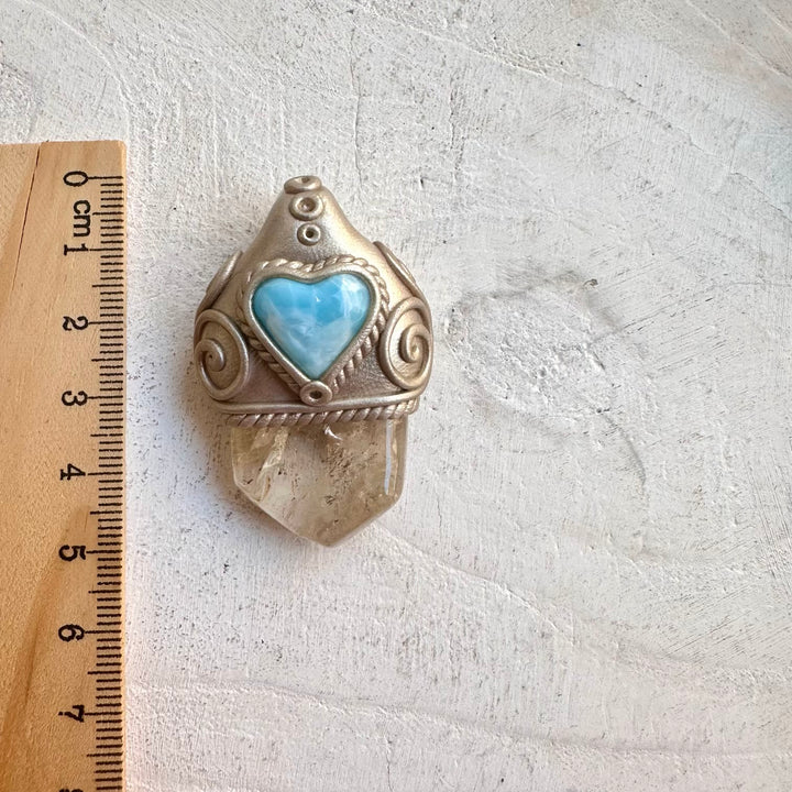 Healing stone necklace crystal talisman for joy and emotional balance