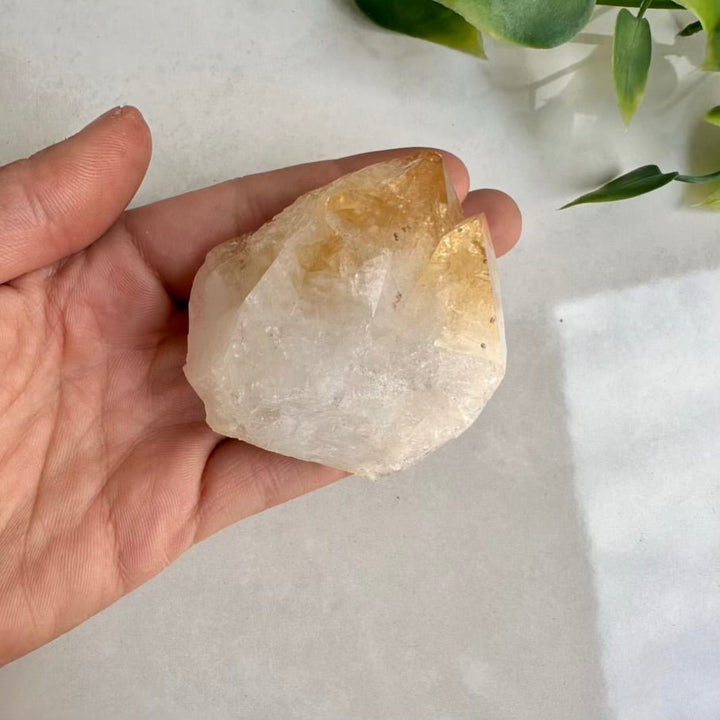 Citrine Crystal Tower – Polished Heat - Treated Amethyst Stone for Abundance, Joy & Manifestation - FairyGardenGlow