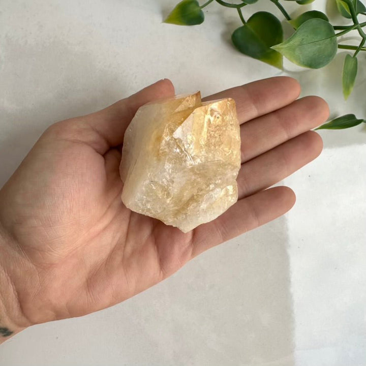 Citrine Crystal Tower – Polished Heat - Treated Amethyst Stone for Abundance, Joy & Manifestation - FairyGardenGlow