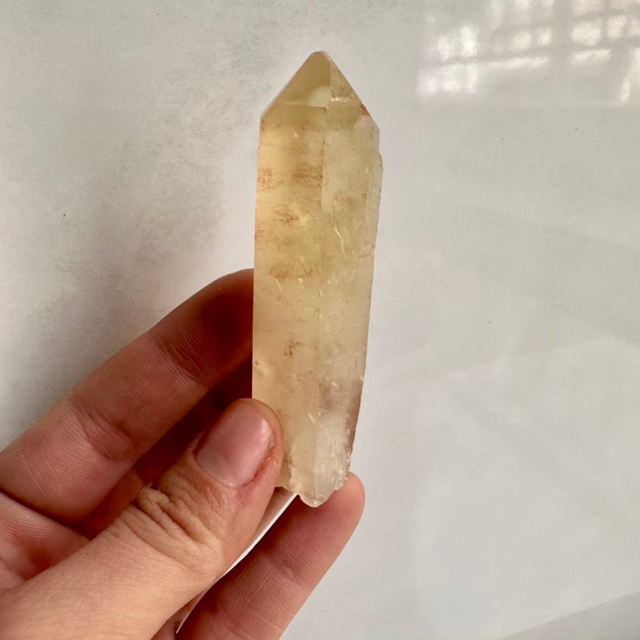 Kundalini Citrine Point – Natural Raw Citrine Crystal Wand for Manifestation, Abundance & Energy Activation - FairyGardenGlow
