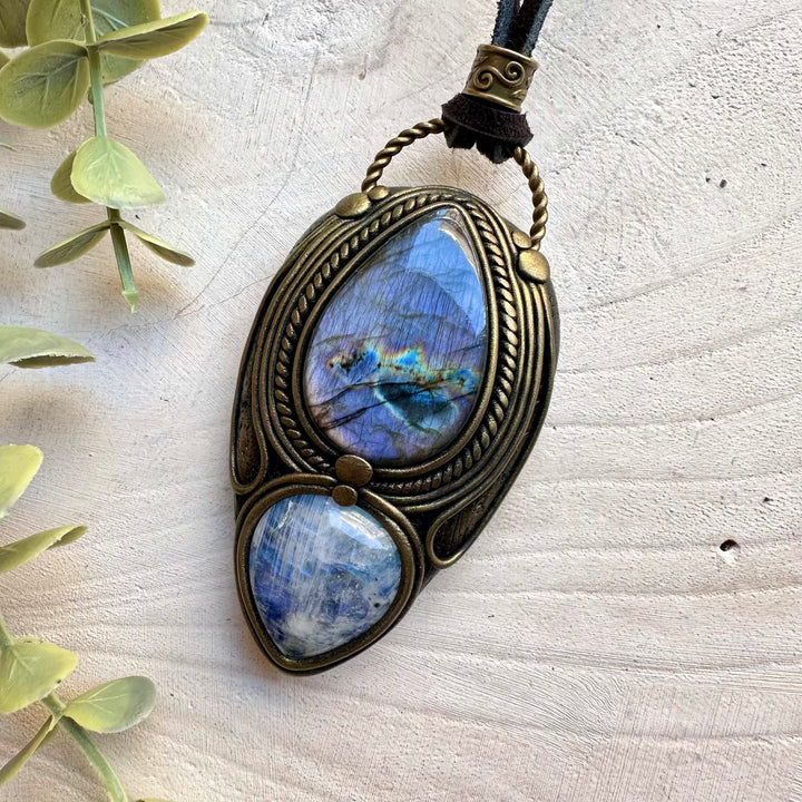 Crystal necklace designed for intuition and feminine energy