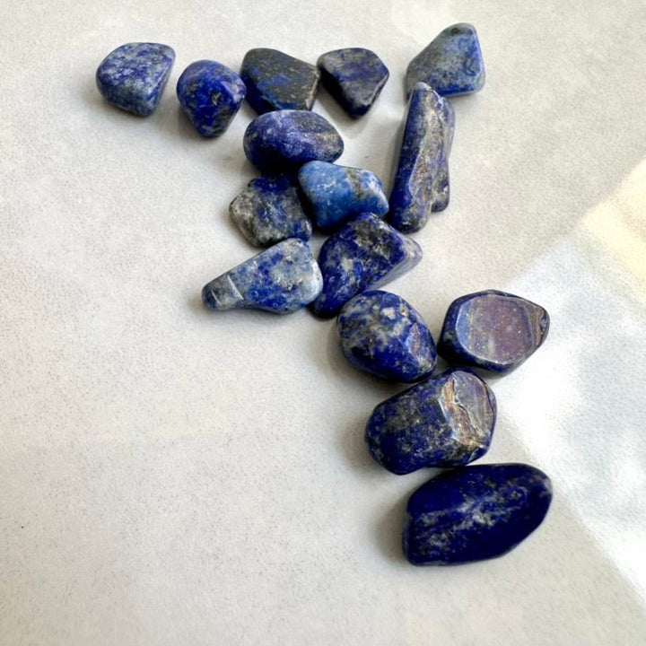 Lapis Lazuli Chips – Small Natural Blue Gemstones for Protection, Intuition & Jewelry Making (Crystal Lot) - FairyGardenGlow