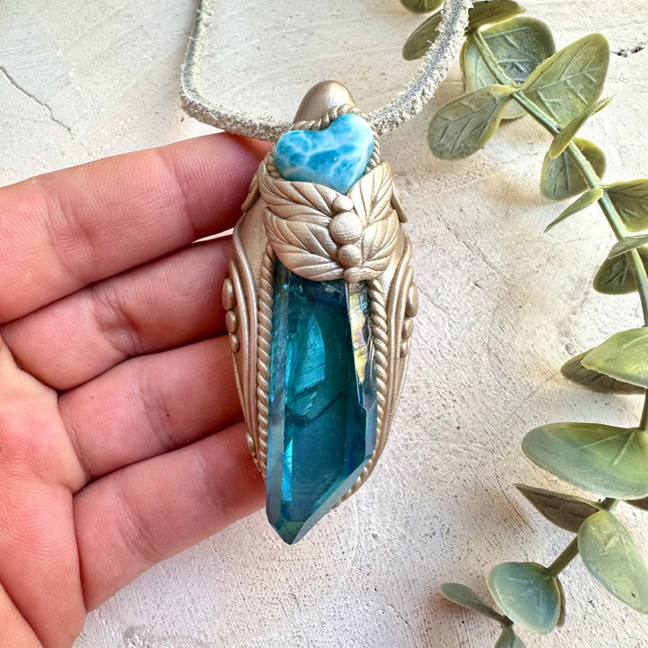 Spiritual necklace for calm, clarity and emotional healing