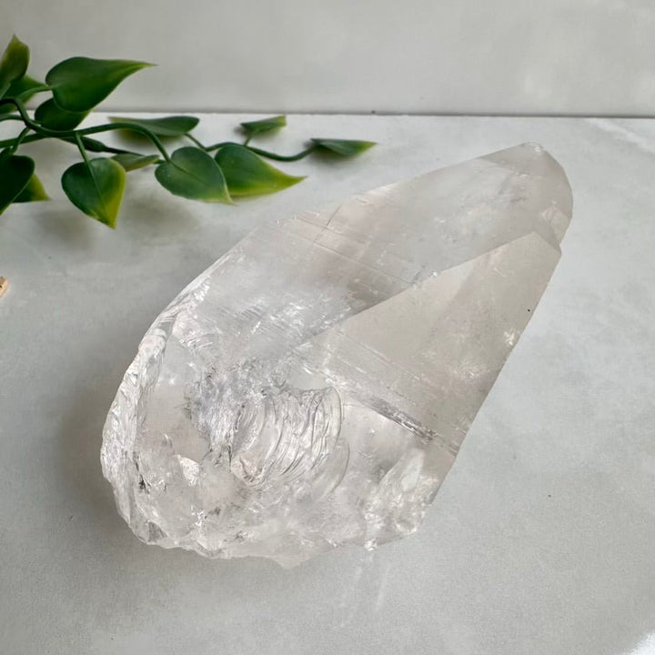 Large Lemurian Seed Quartz Point – Natural Lemurian Crystal for Spiritual Connection, Clarity & Higher Consciousness - FairyGardenGlow