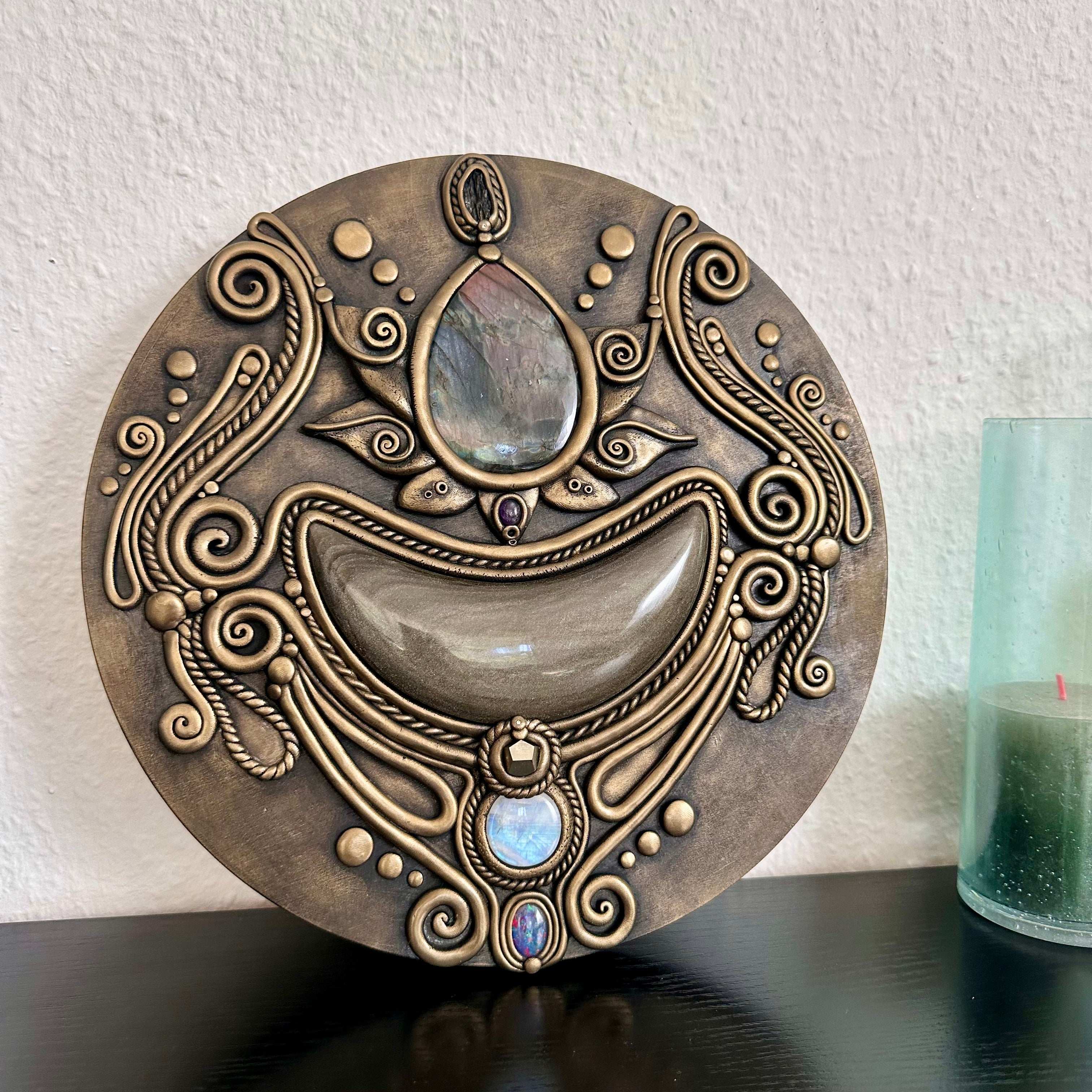 Lotus Flower Handmade Wall Art - FairyGardenGlow
