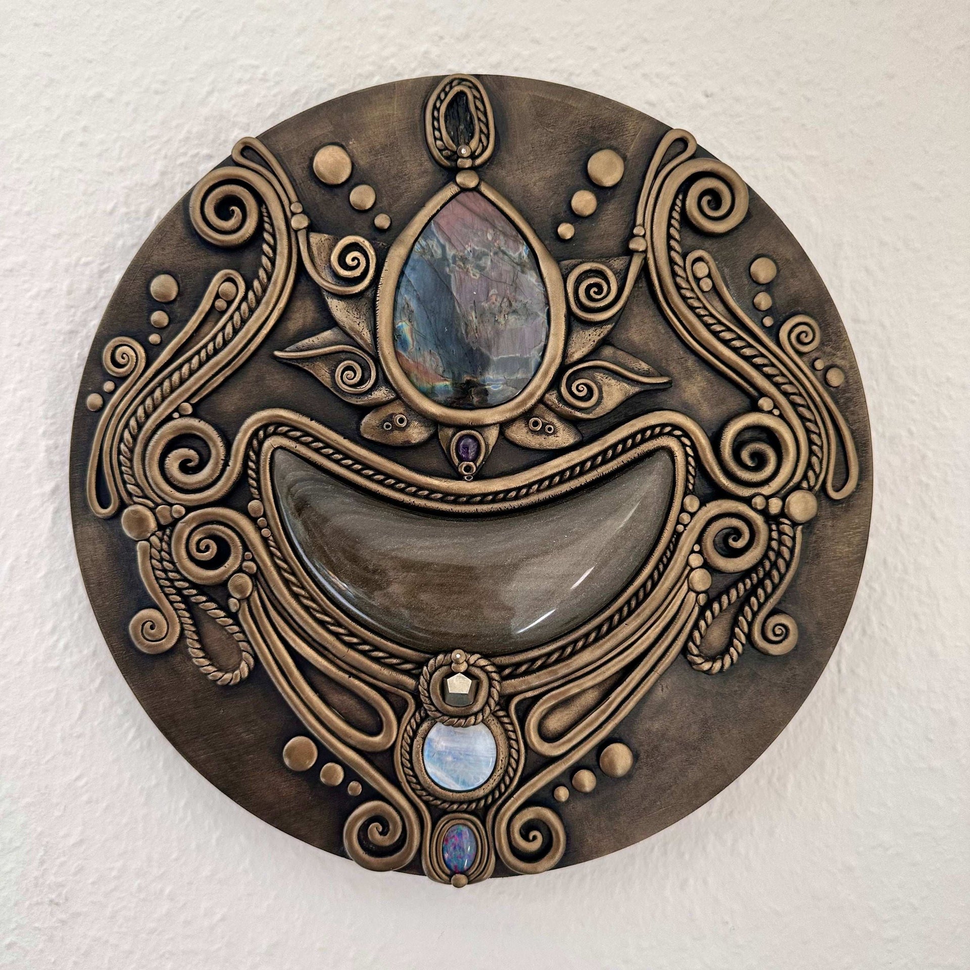 Lotus Flower Handmade Wall Art - FairyGardenGlow
