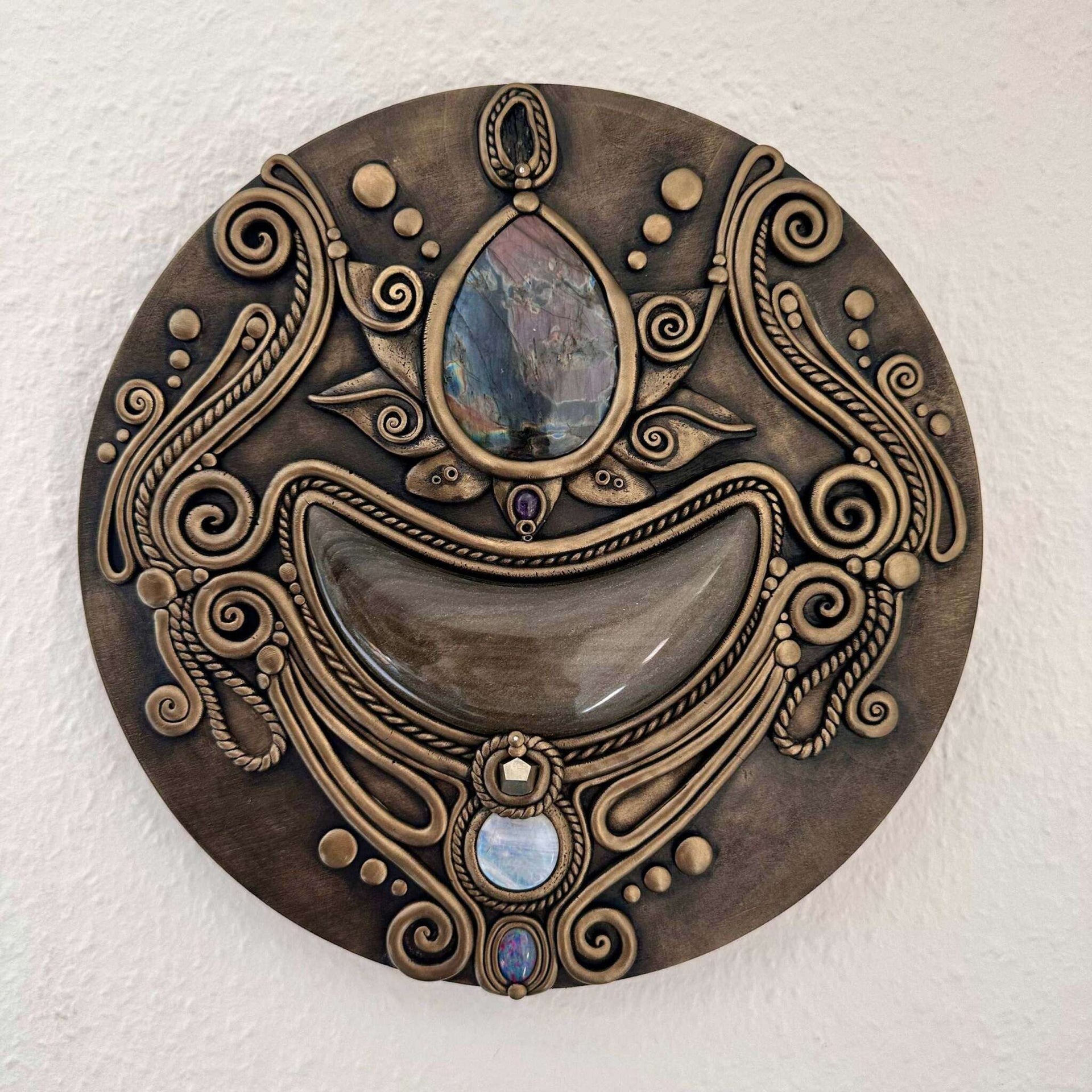 Lotus Flower Handmade Wall Art - FairyGardenGlow