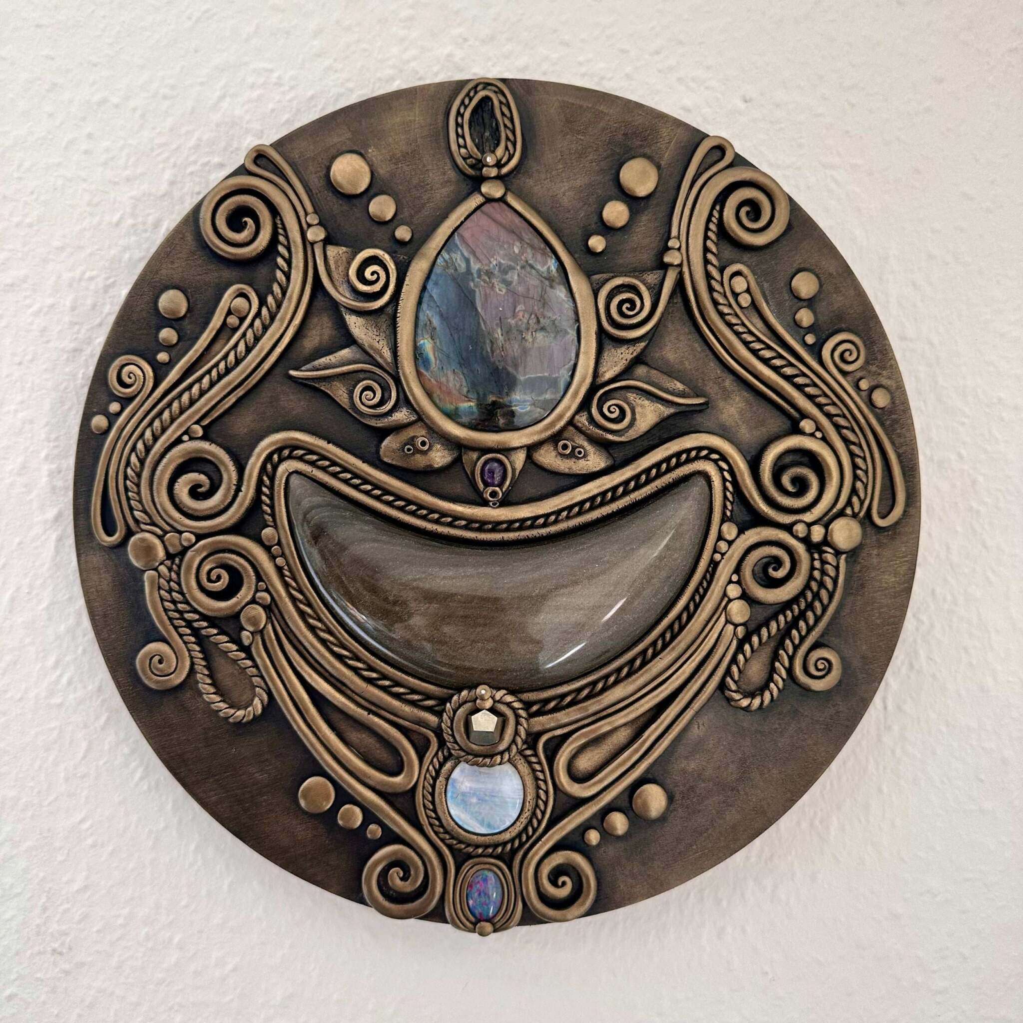 Lotus Flower Handmade Wall Art - FairyGardenGlow