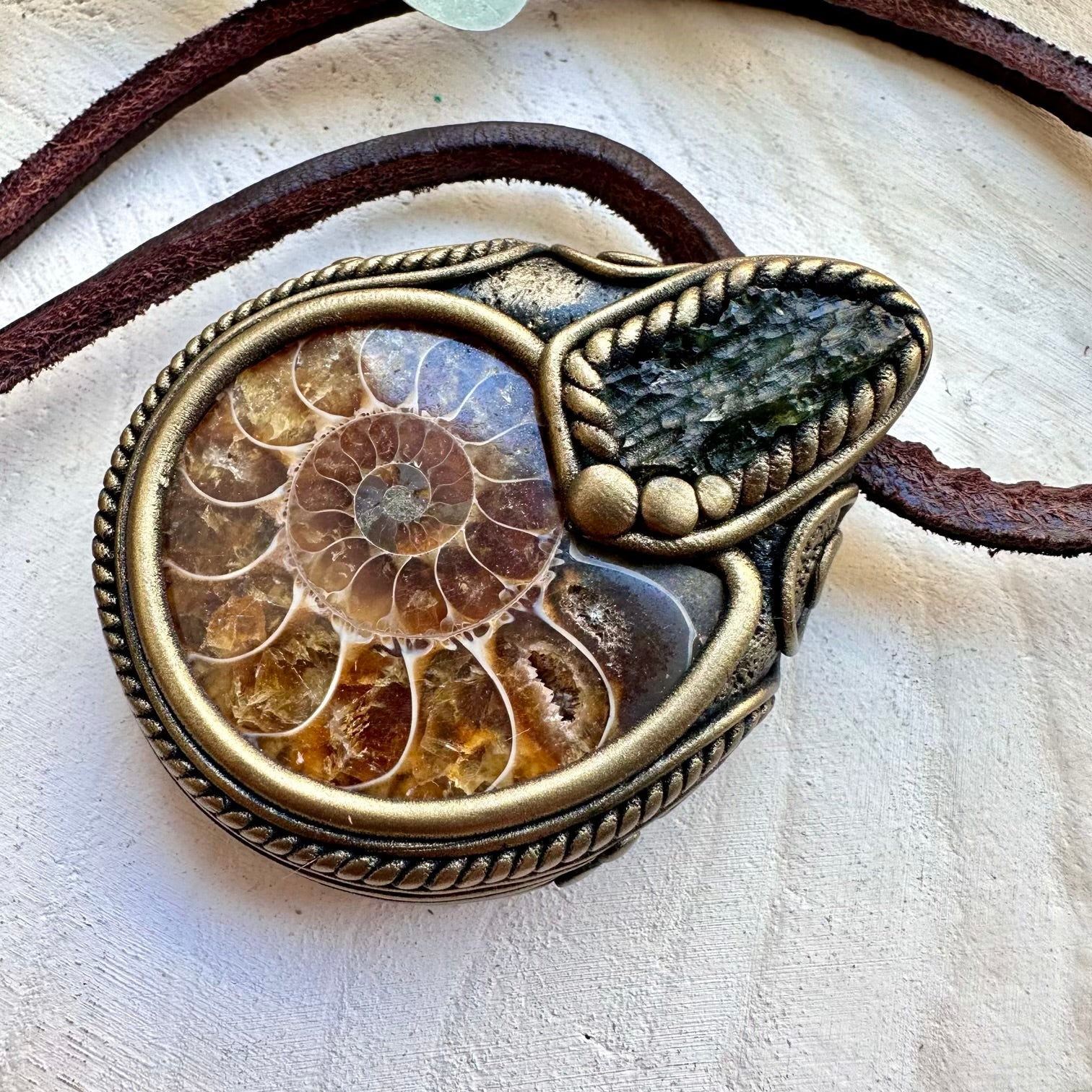 Crystal necklace designed for transformation and grounding