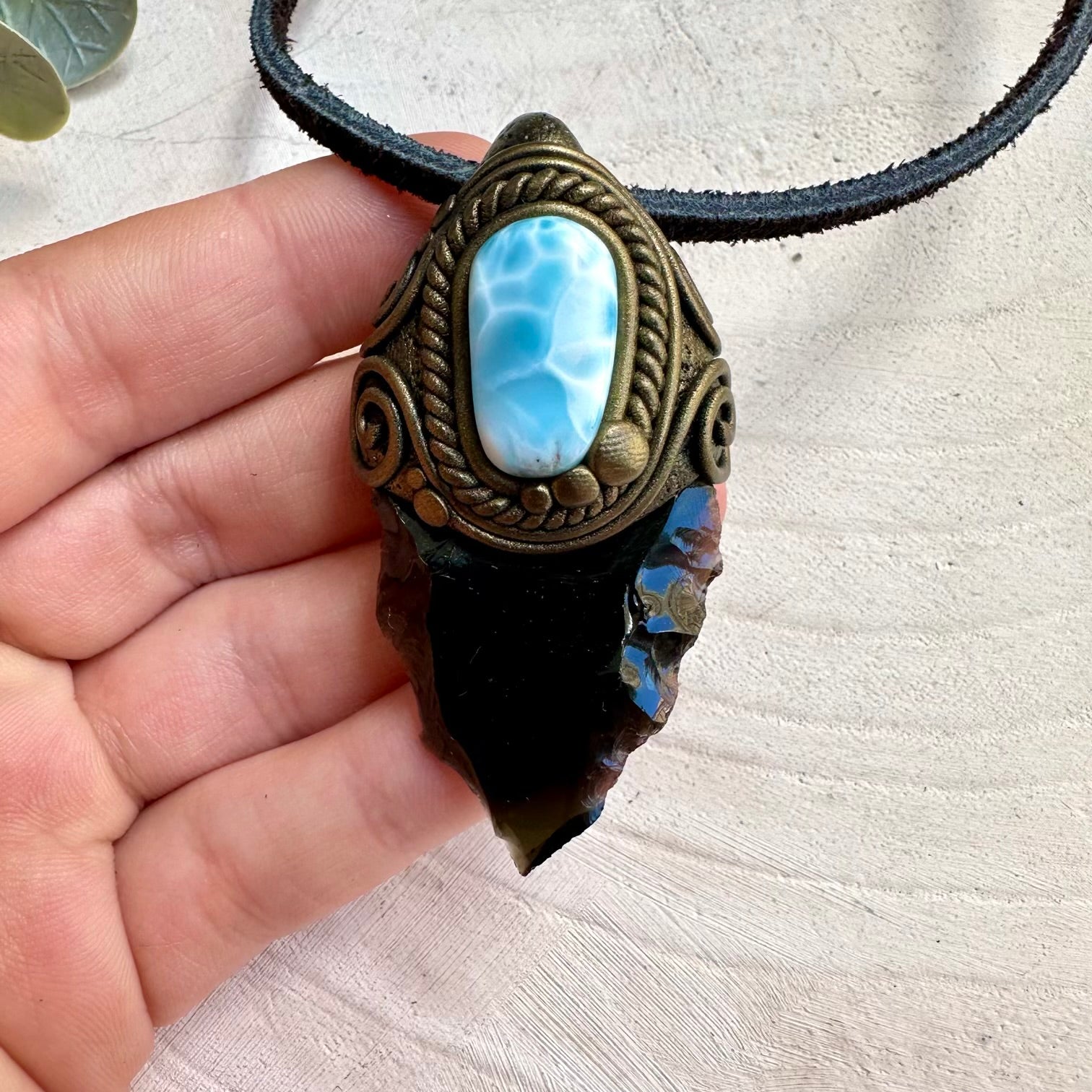 Handmade talisman necklace for protection and emotional balance