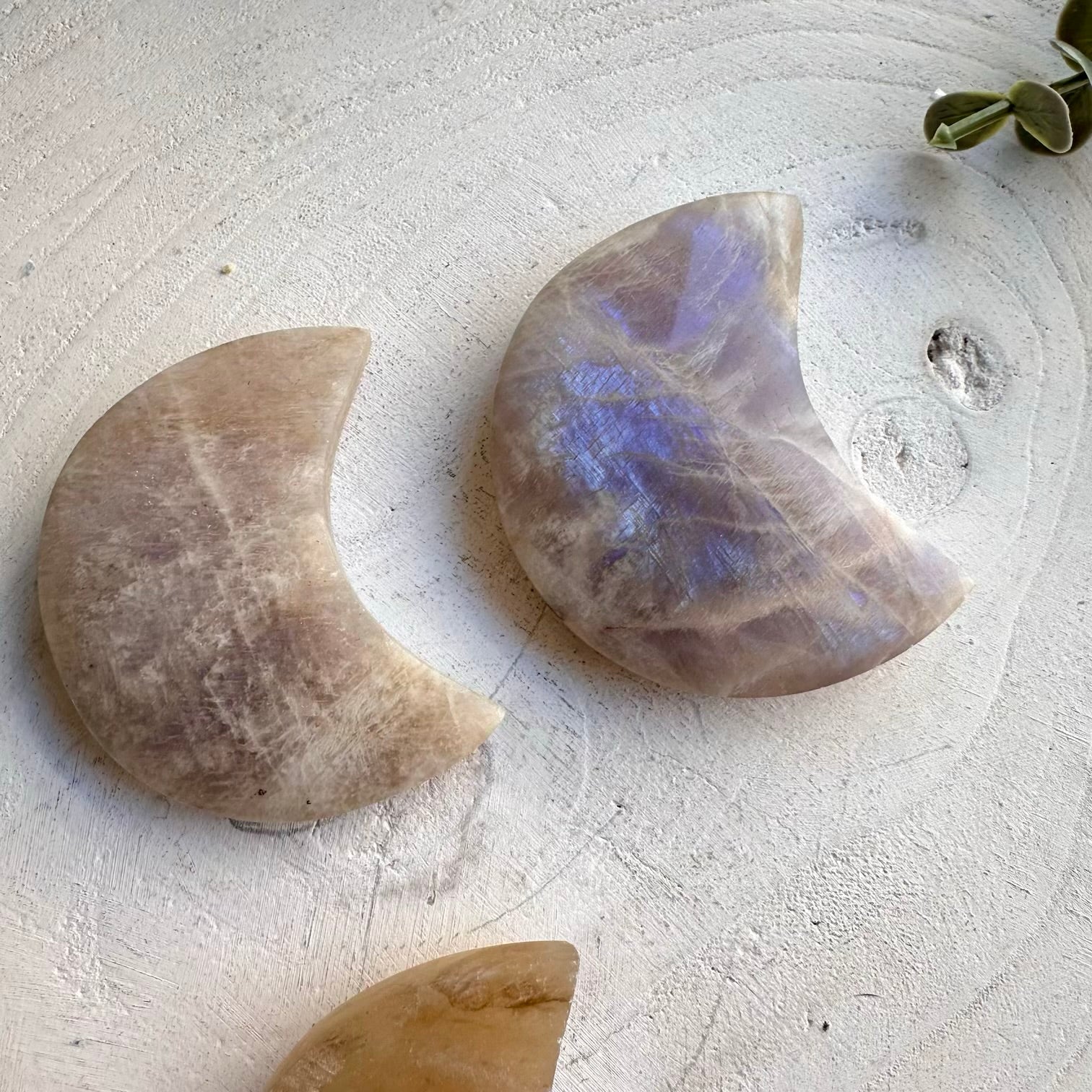 Moonstone moon crystal specimen carving