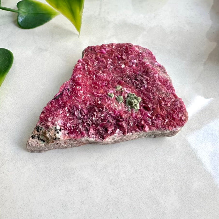 Cobalto Calcite Mineral Specimen – Natural Pink Calcite Rough Crystal Cluster for Love & Emotional Healing - FairyGardenGlow