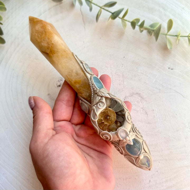 healing crystal wand for manifestation spiritual awakening and energy work