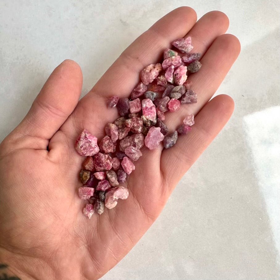 Raw Spinel Crystal Lot – Natural Spinel Gemstones from Tanzania, Rare Healing Stones for Strength & Protection - FairyGardenGlow